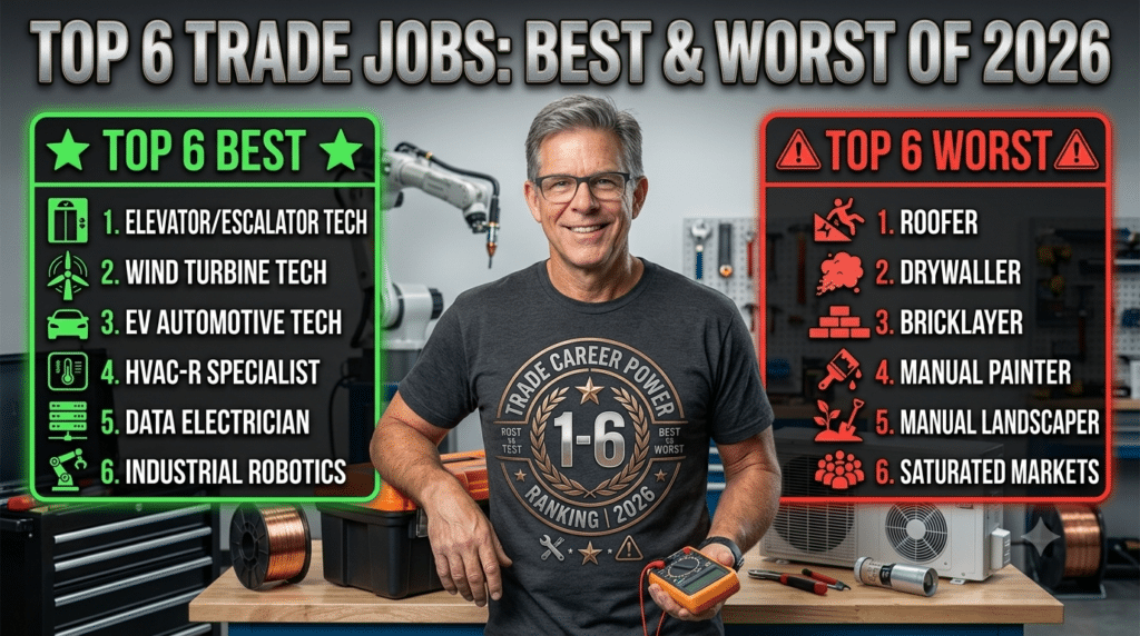 Top 6 Worst and Best Trade Jobs For 2026