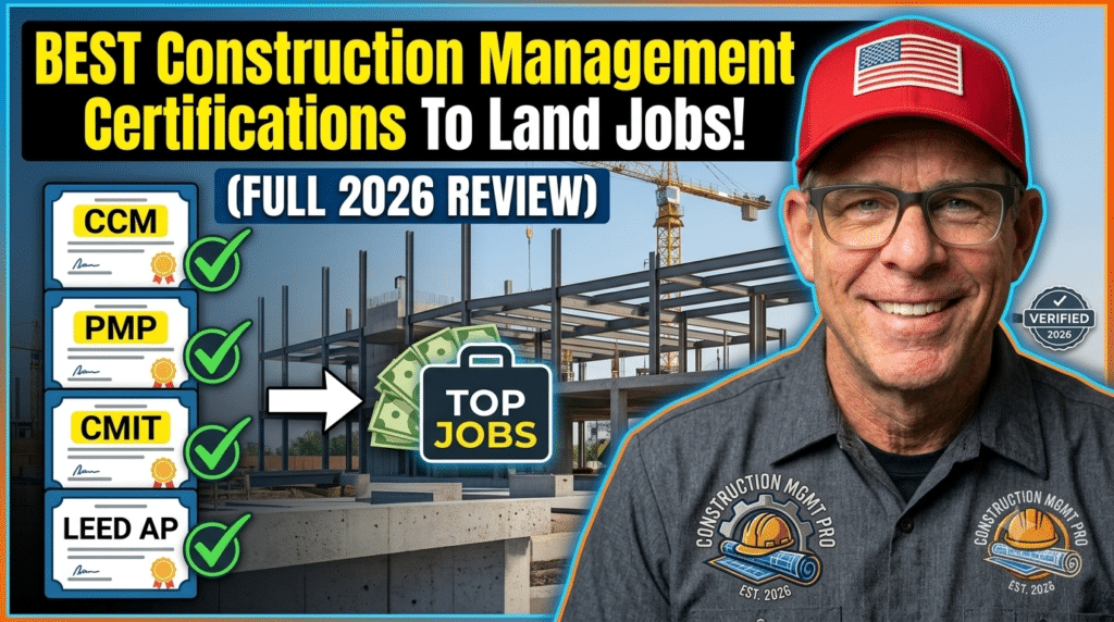 BEST Construction Management Certification To Land Jobs