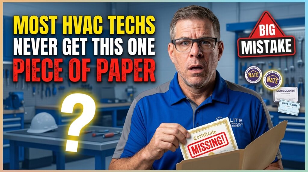Most HVAC Techs Never Get This One Piece of Paper