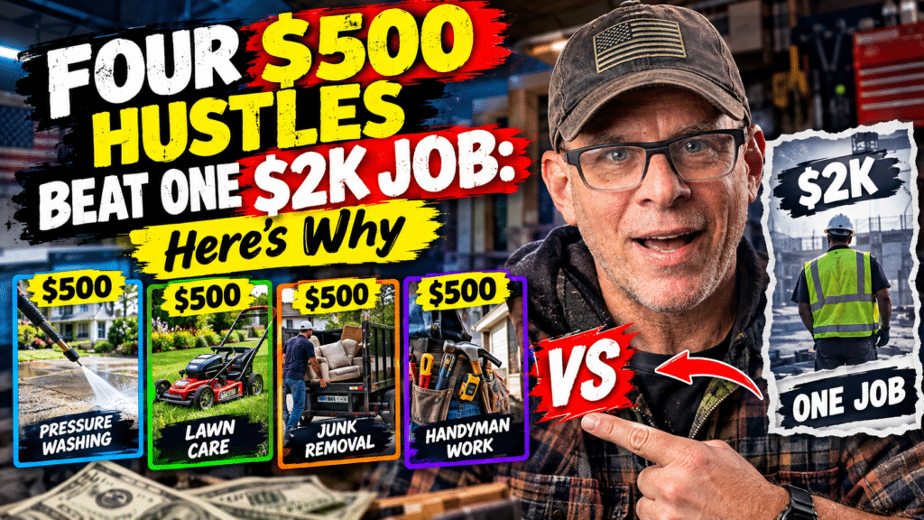 Four $500 Hustles Beat One $2K Job