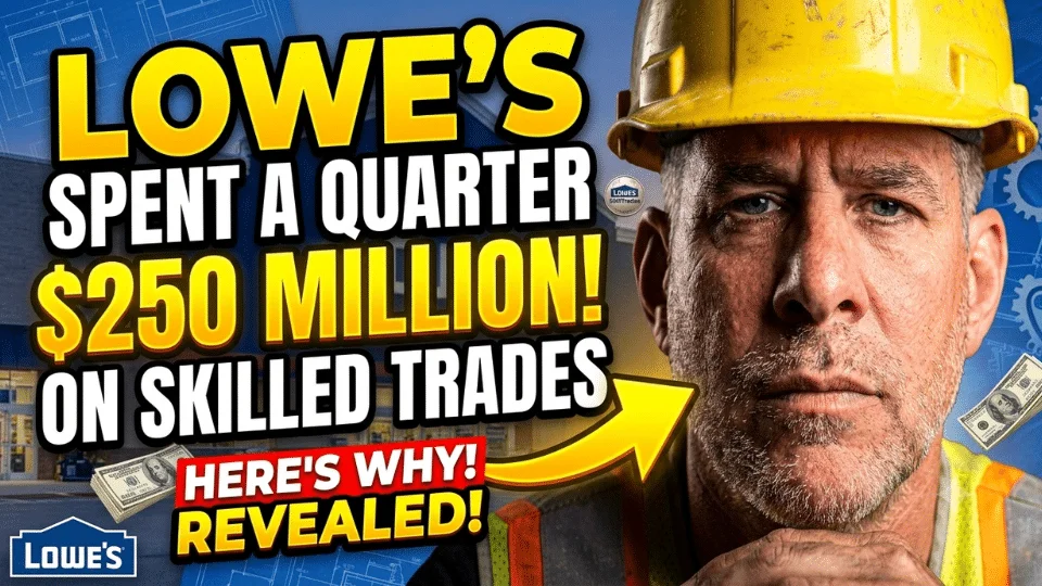 Lowe's Spent A Quarter Billion On Skilled Trades